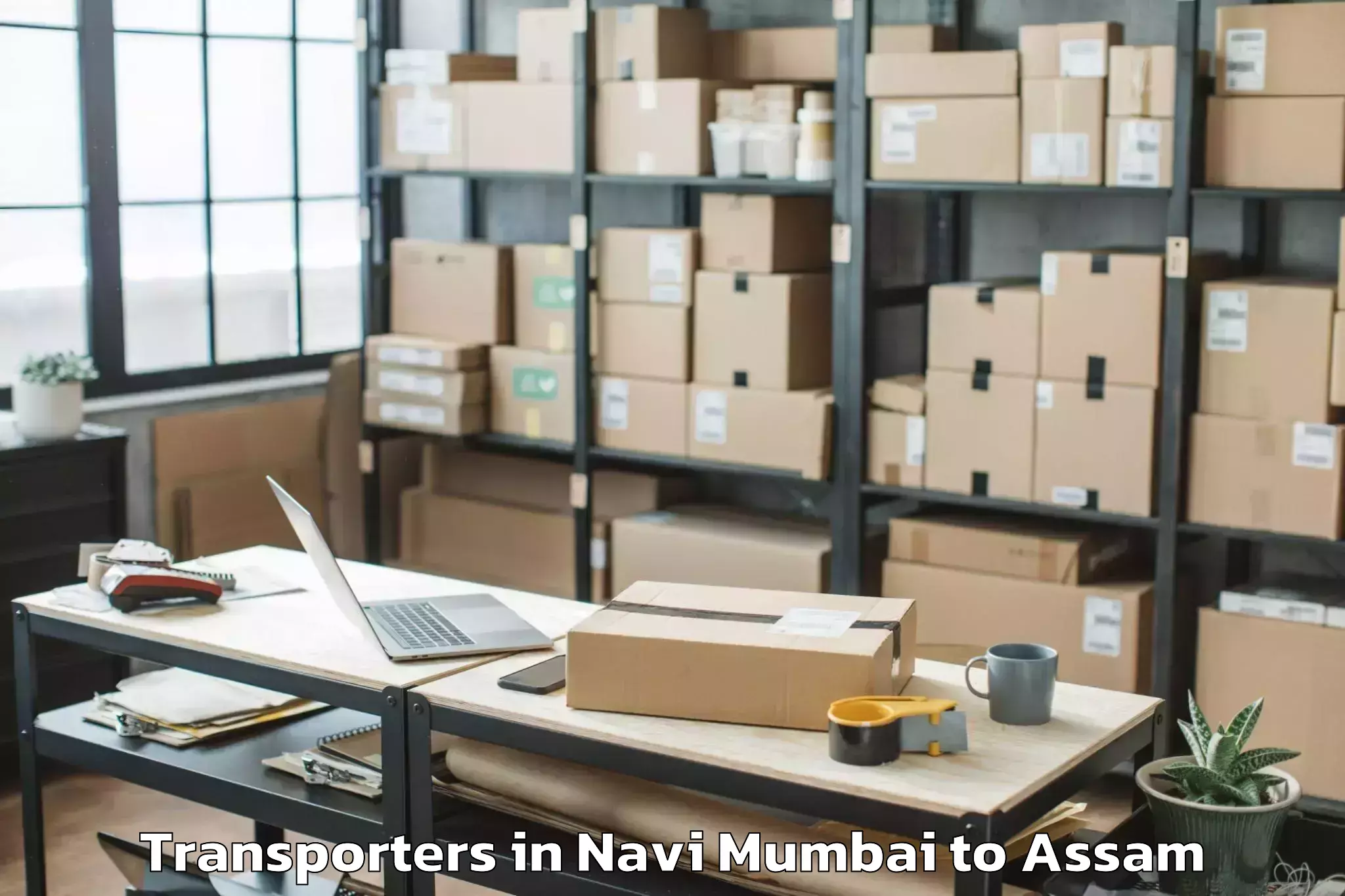 Affordable Navi Mumbai to Silapathar Transporters